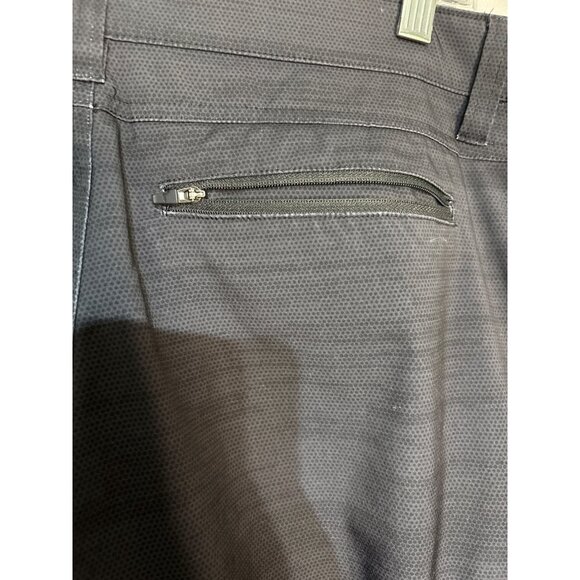 Hawke & Co. Mens Gray/Black Lightweight Cargo Shorts Pockets 34 - Picture 7 of 8